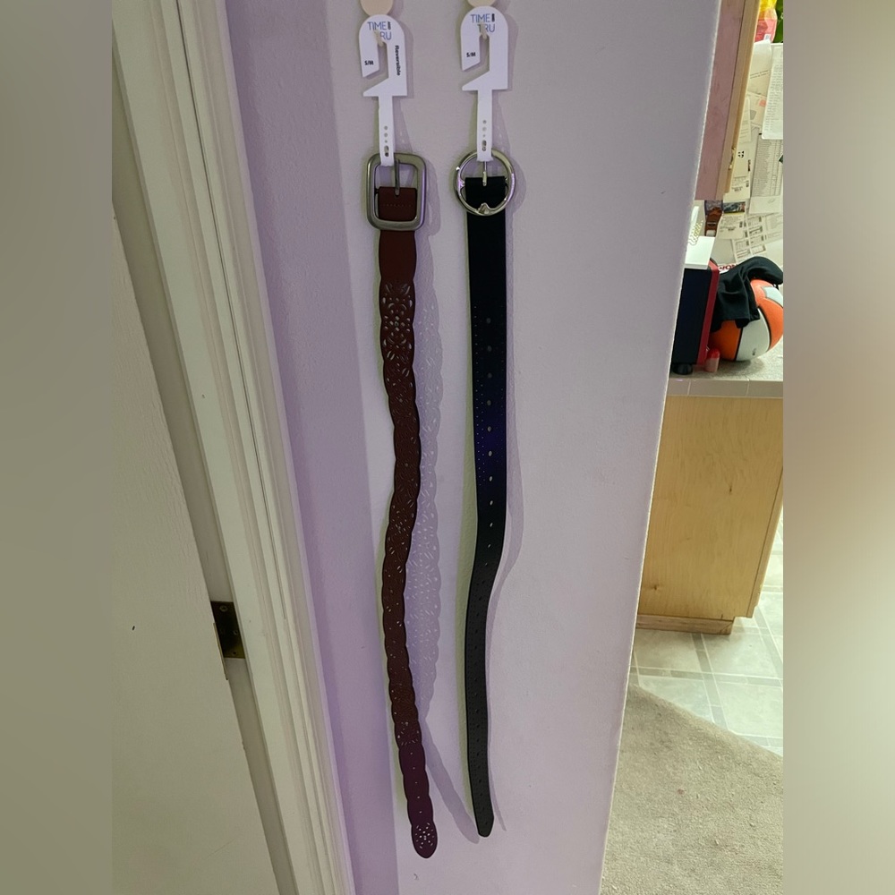 2 Brand New Belts Size S/M